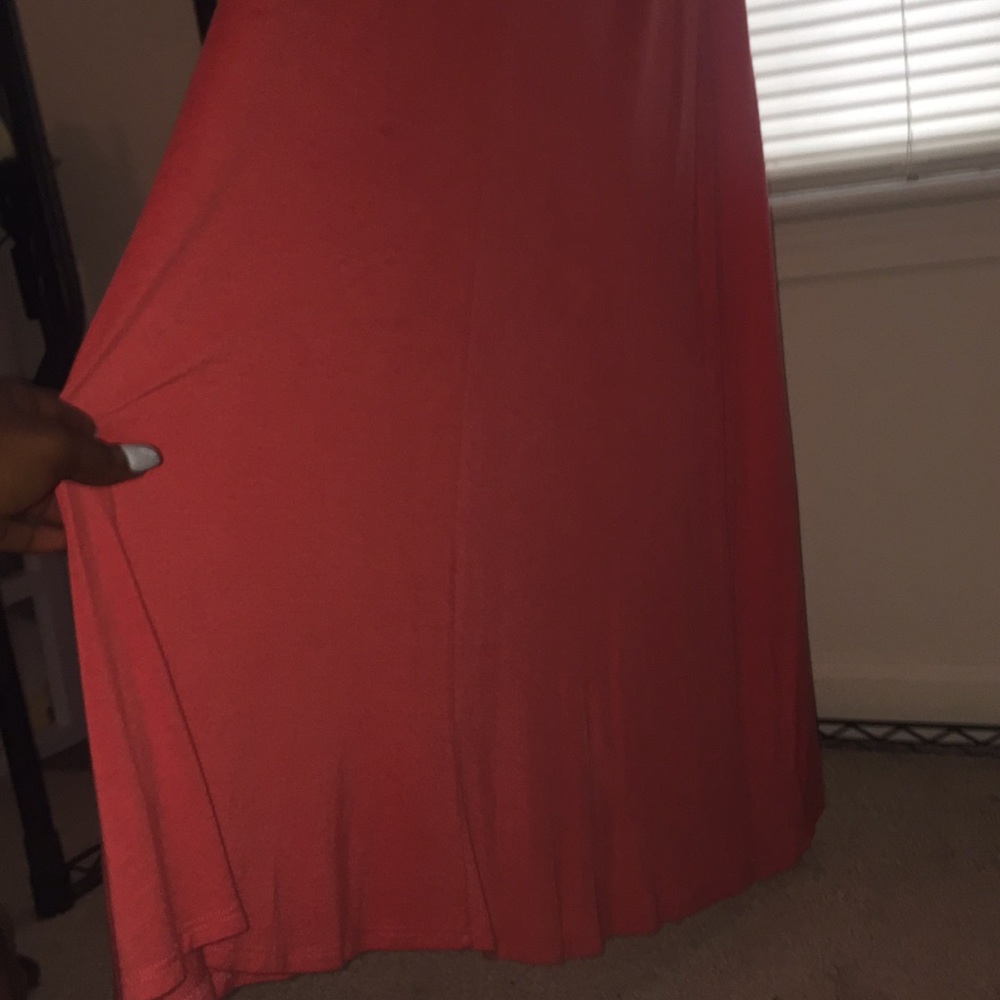 Melissa & Mia Long Coral Skirt